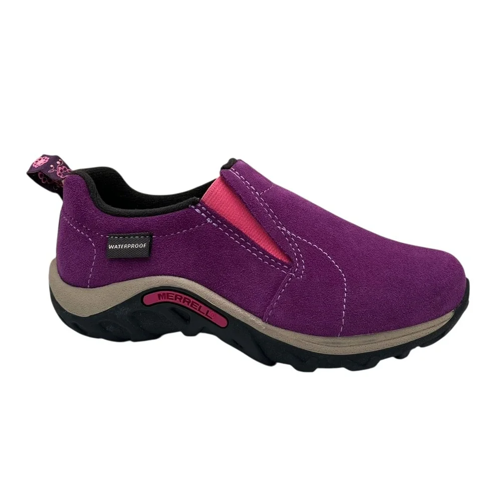 Merrell Girls Jungle Moc Frosty Waterproof Slip-on Moccasin‎ Size 11 Wineberry